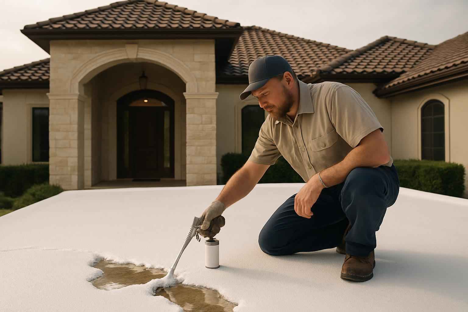 Foam Roof Leak Repair Service in Medina TX
