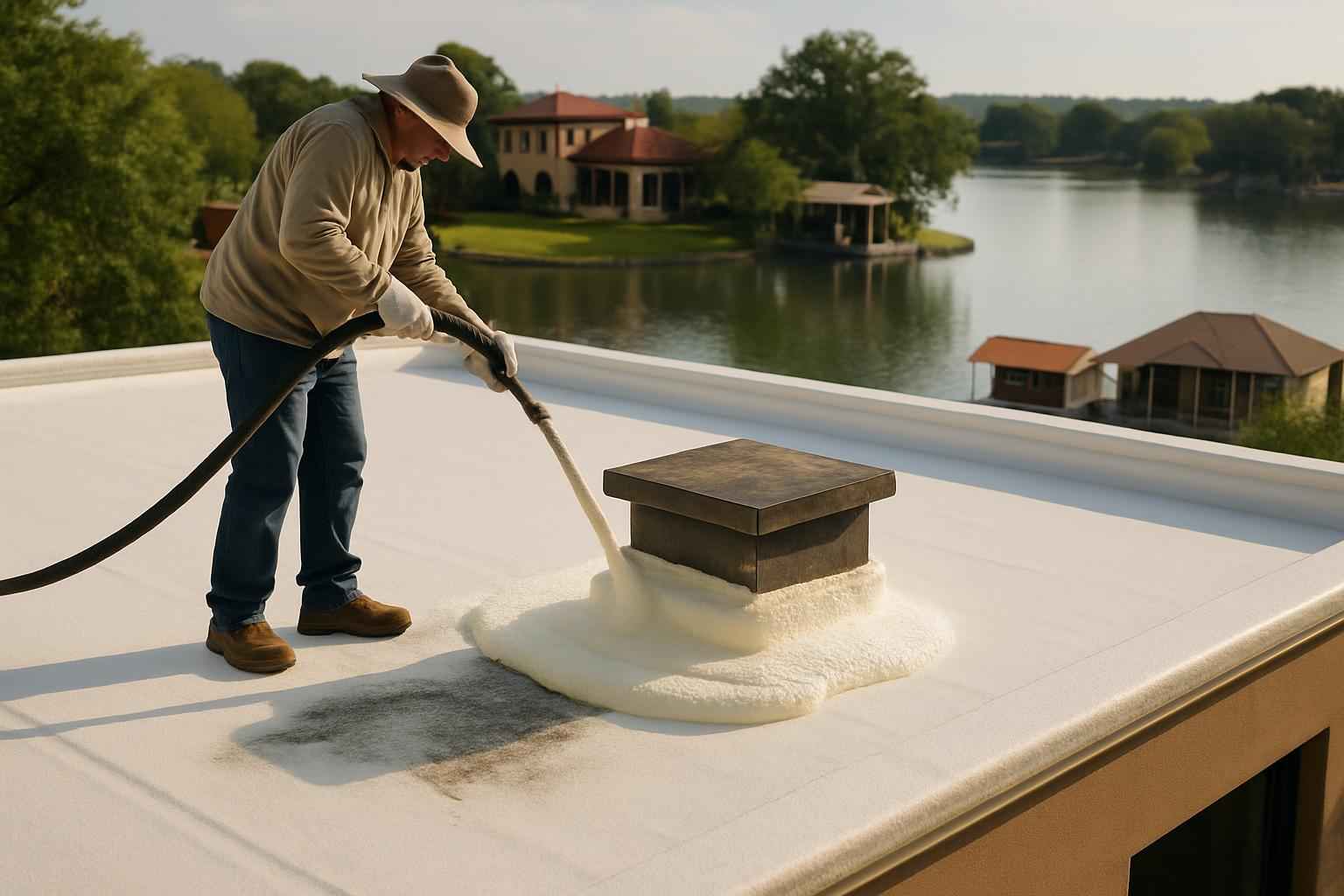 Foam Roof Leak Seal Service in Marble Falls TX