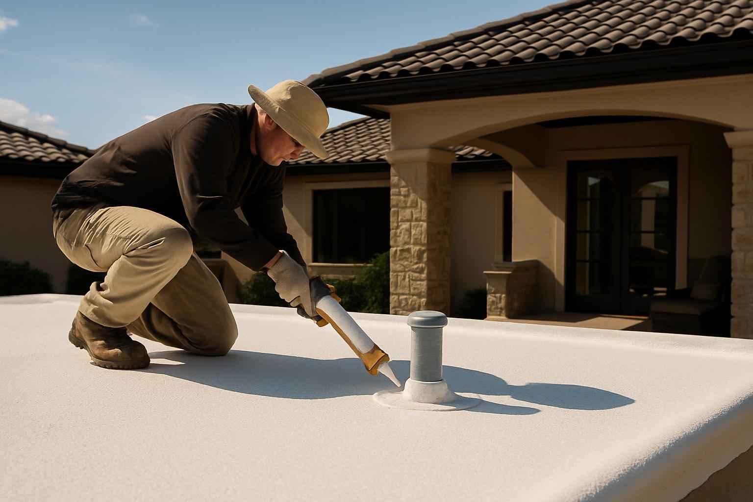 Foam Roof Leak Seal Service in Pontotoc TX