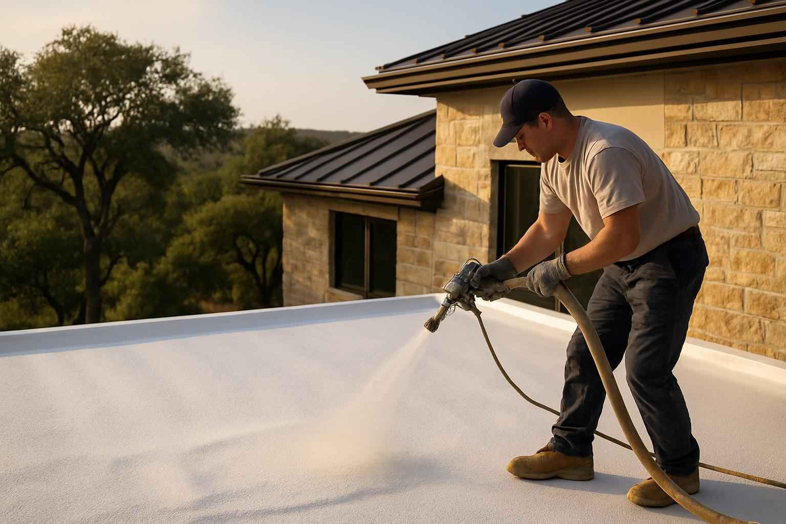 Foam Roof Maintenance Service in Burnet TX