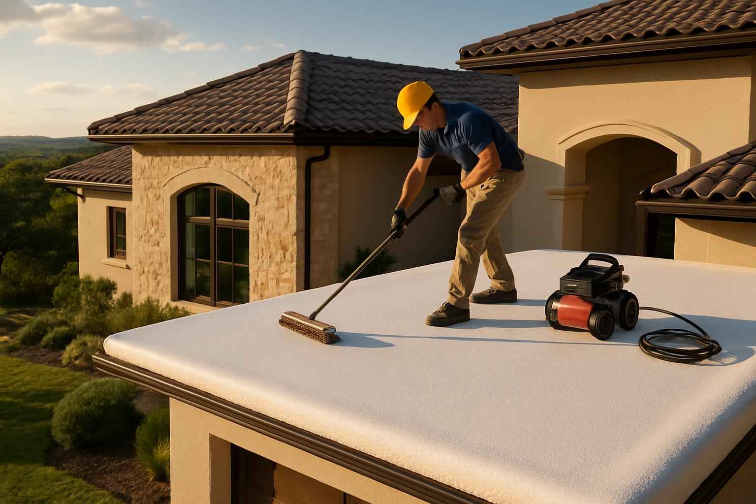 Foam Roof Maintenance Service in Fischer TX