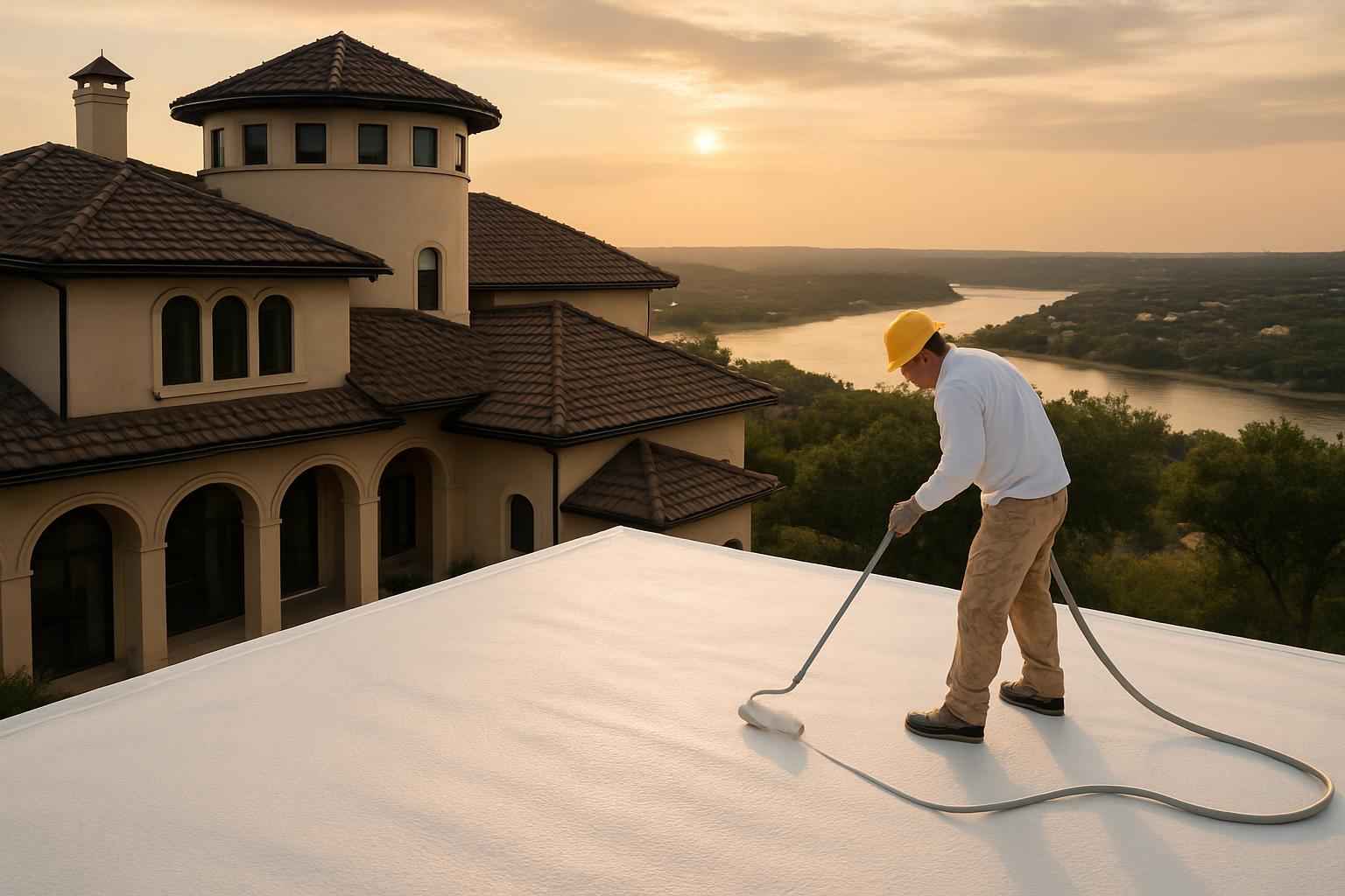Foam Roof Maintenance Service in Marble Falls TX