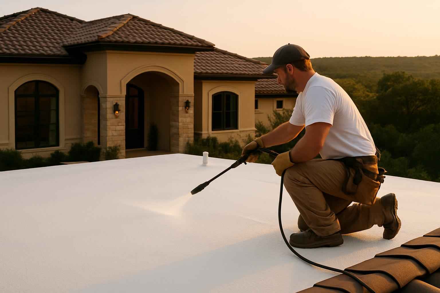 Foam Roof Maintenance Service in Pipe Creek TX