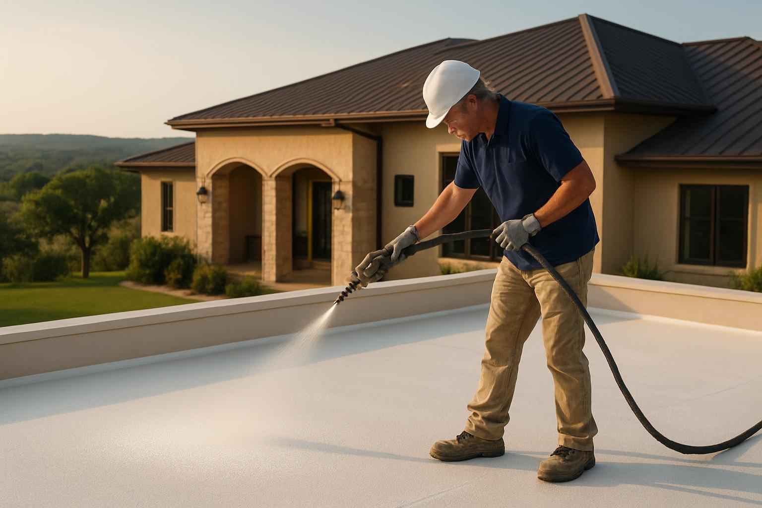 Foam Roof Maintenance Service in Pontotoc TX