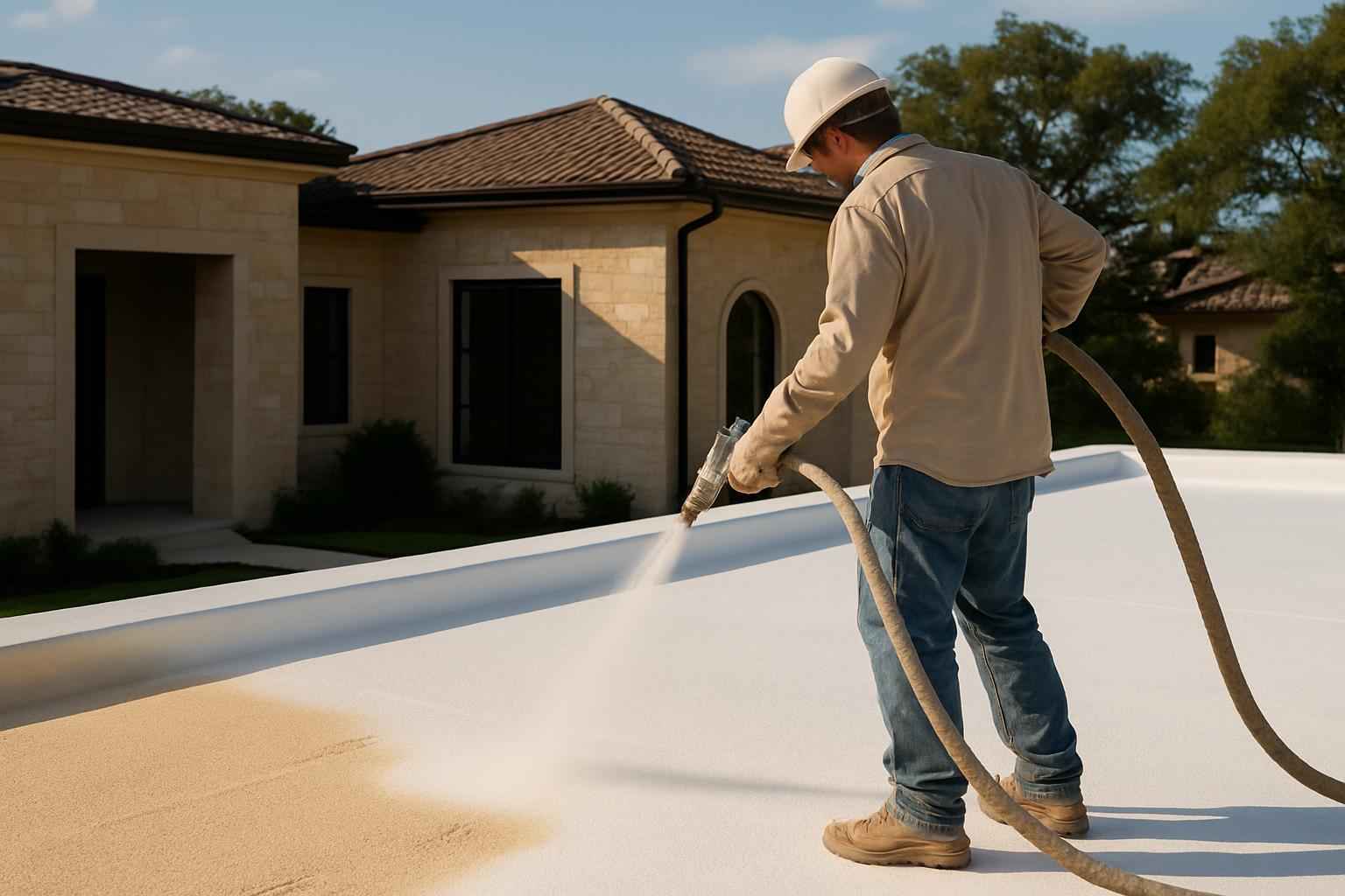 Foam Roof Recoat Company Near Me in Mason TX