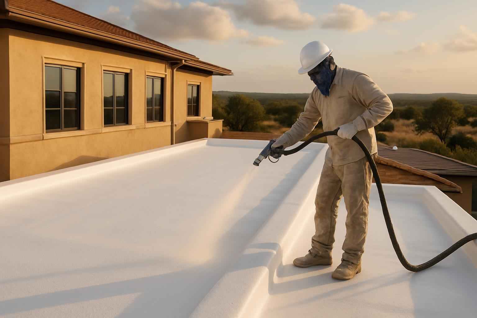 Foam Roof Recoat Company Near Me in Pontotoc TX