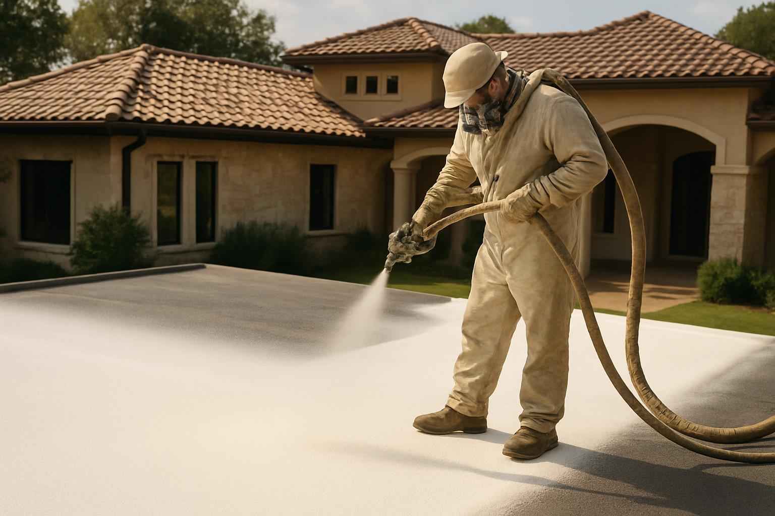 Foam Roof Replacement Options in Marble Falls TX