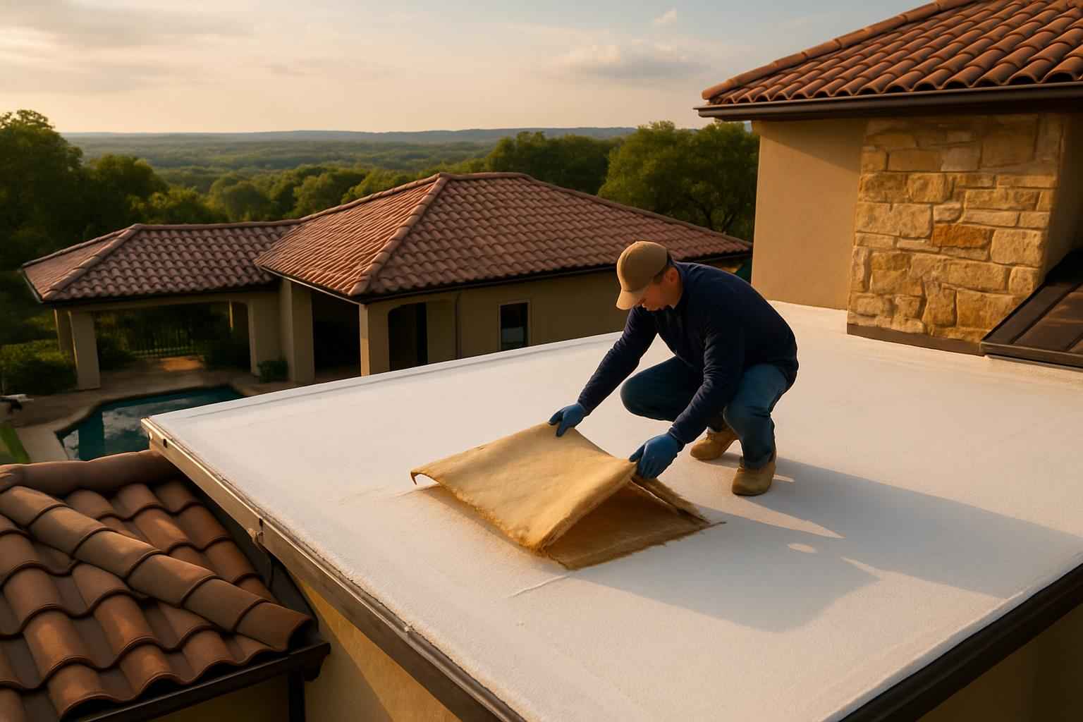 Foam Roof Replacement Options in Mason TX