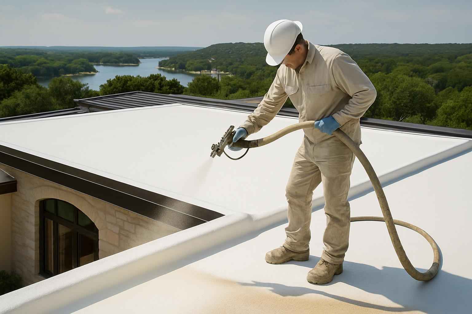 Foam Roof Restoration Contractor in Marble Falls TX