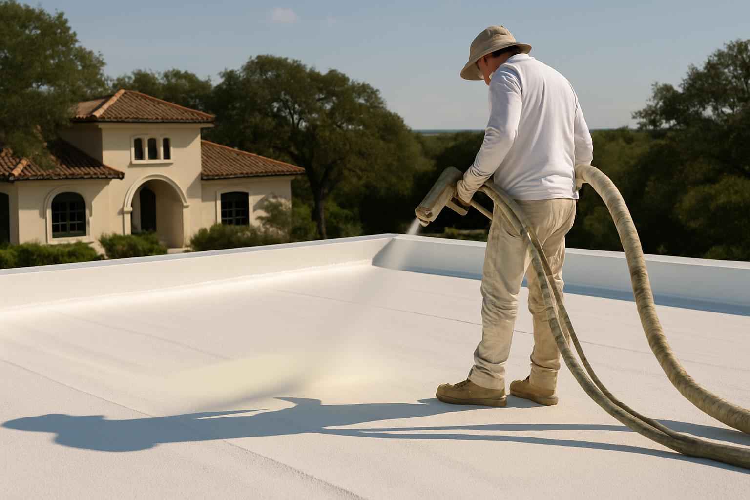 Foam Roof Restoration Contractor in Medina TX
