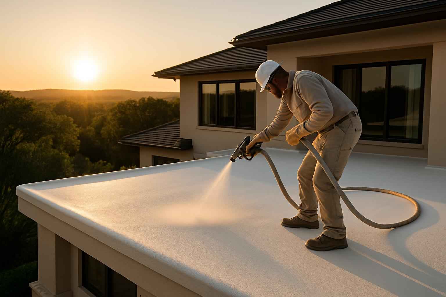 Foam Roof UV Protection Service in Fischer TX