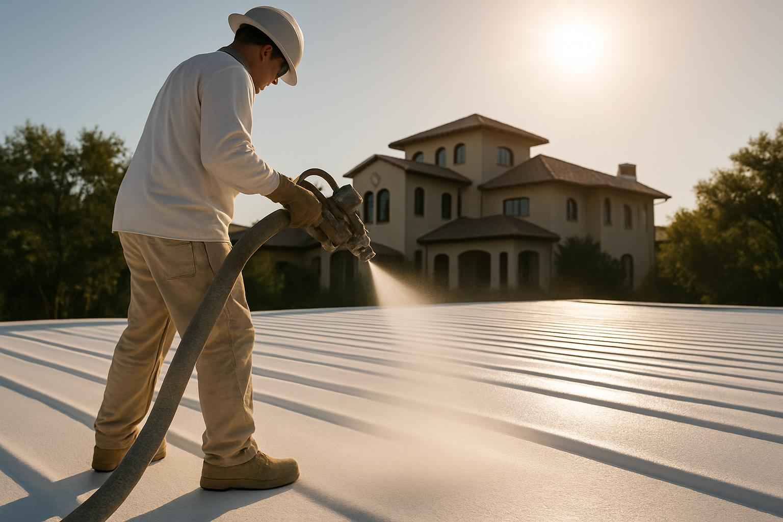 Foam Roof UV Protection Service in Marble Falls TX
