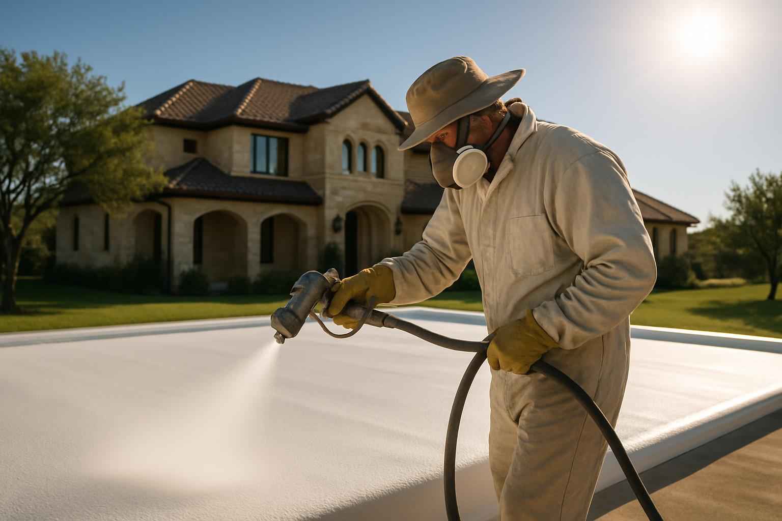 Foam Roof UV Protection Service in Mason TX
