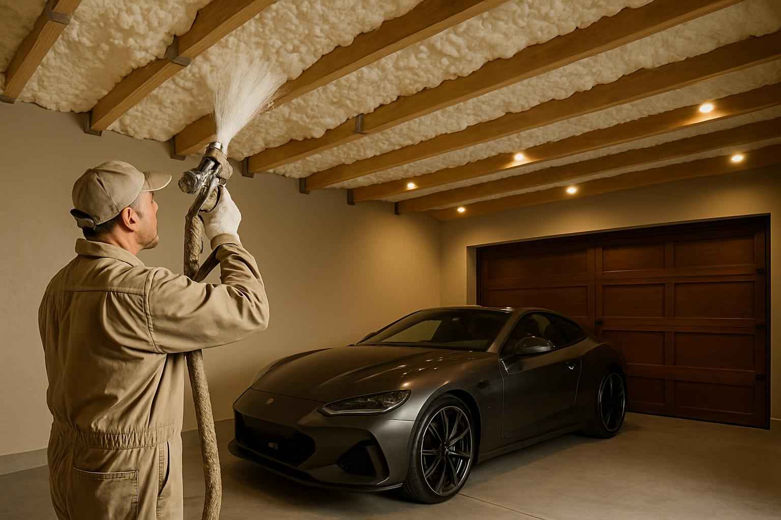 Garage Ceiling Foam Service in Fischer TX