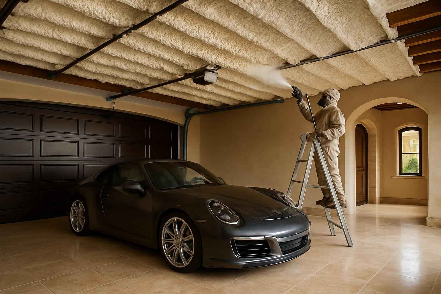 Garage Ceiling Foam Service in Marble Falls TX