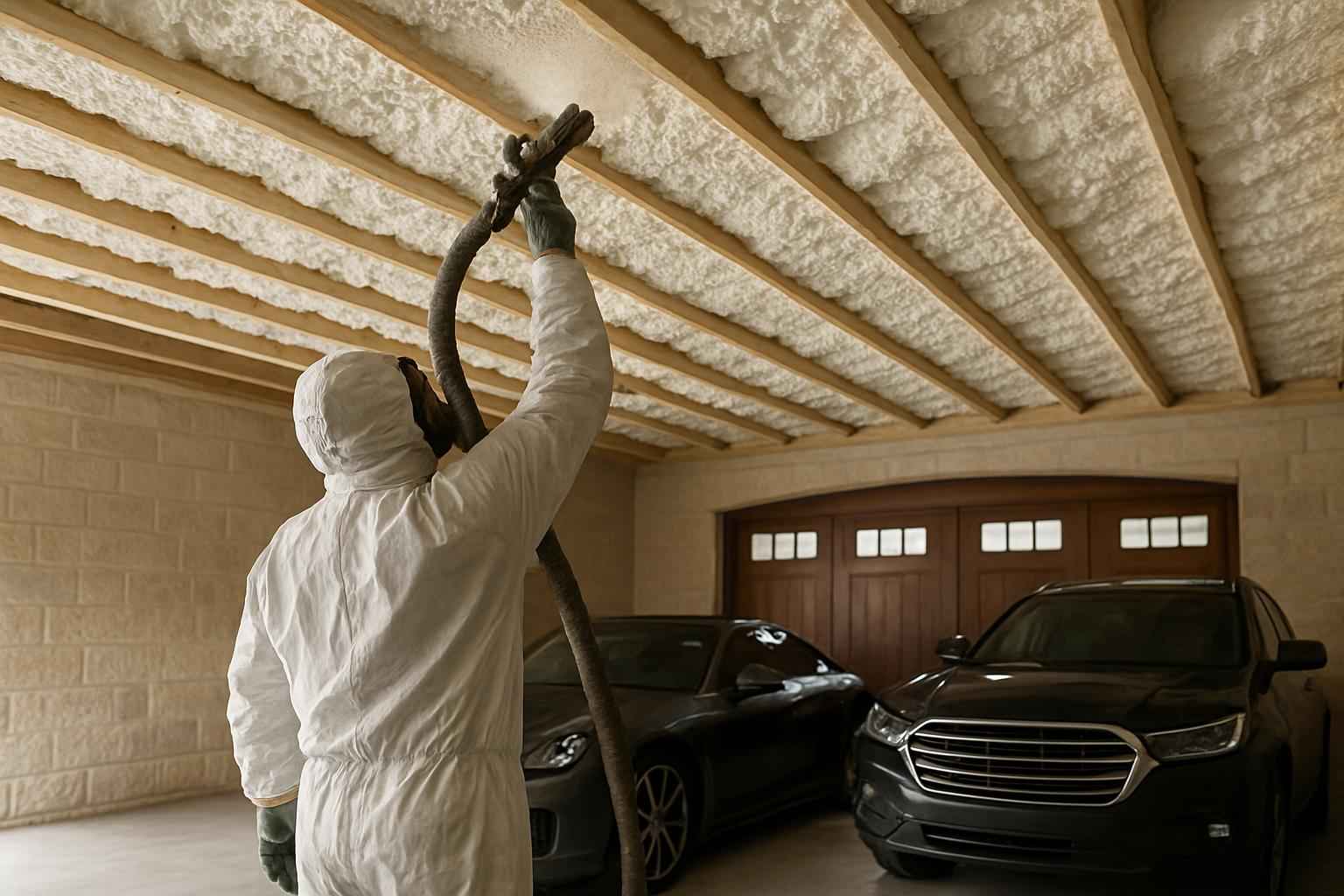 Garage Ceiling Foam Service in Pontotoc TX