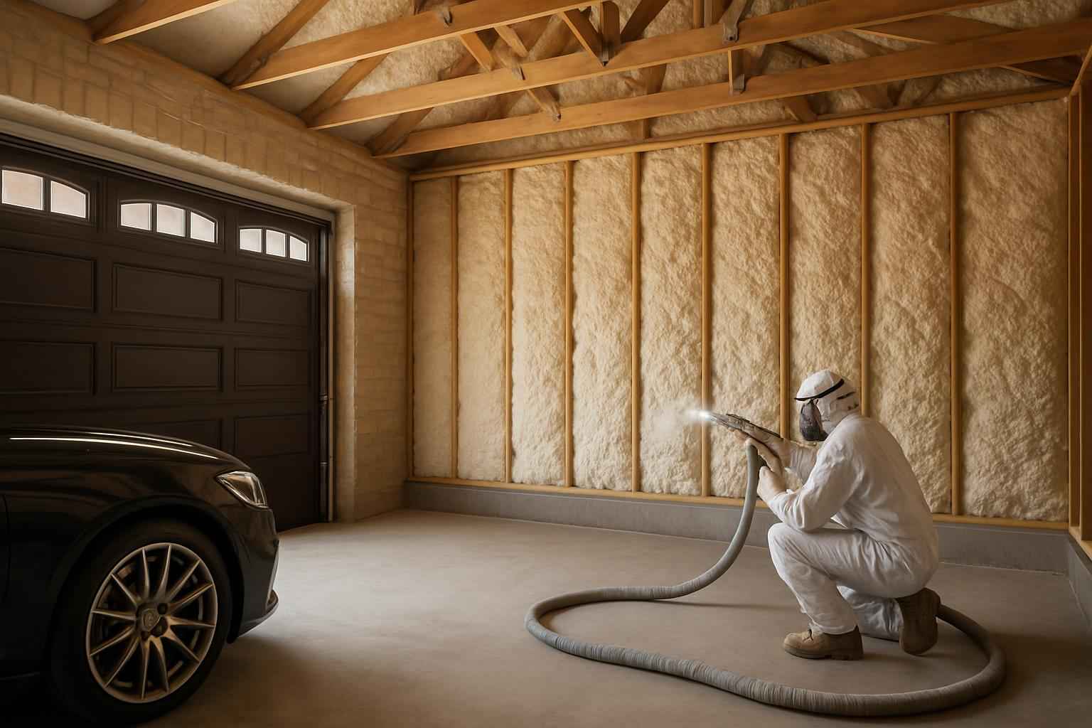 Garage Retrofit Insulation in Pipe Creek TX