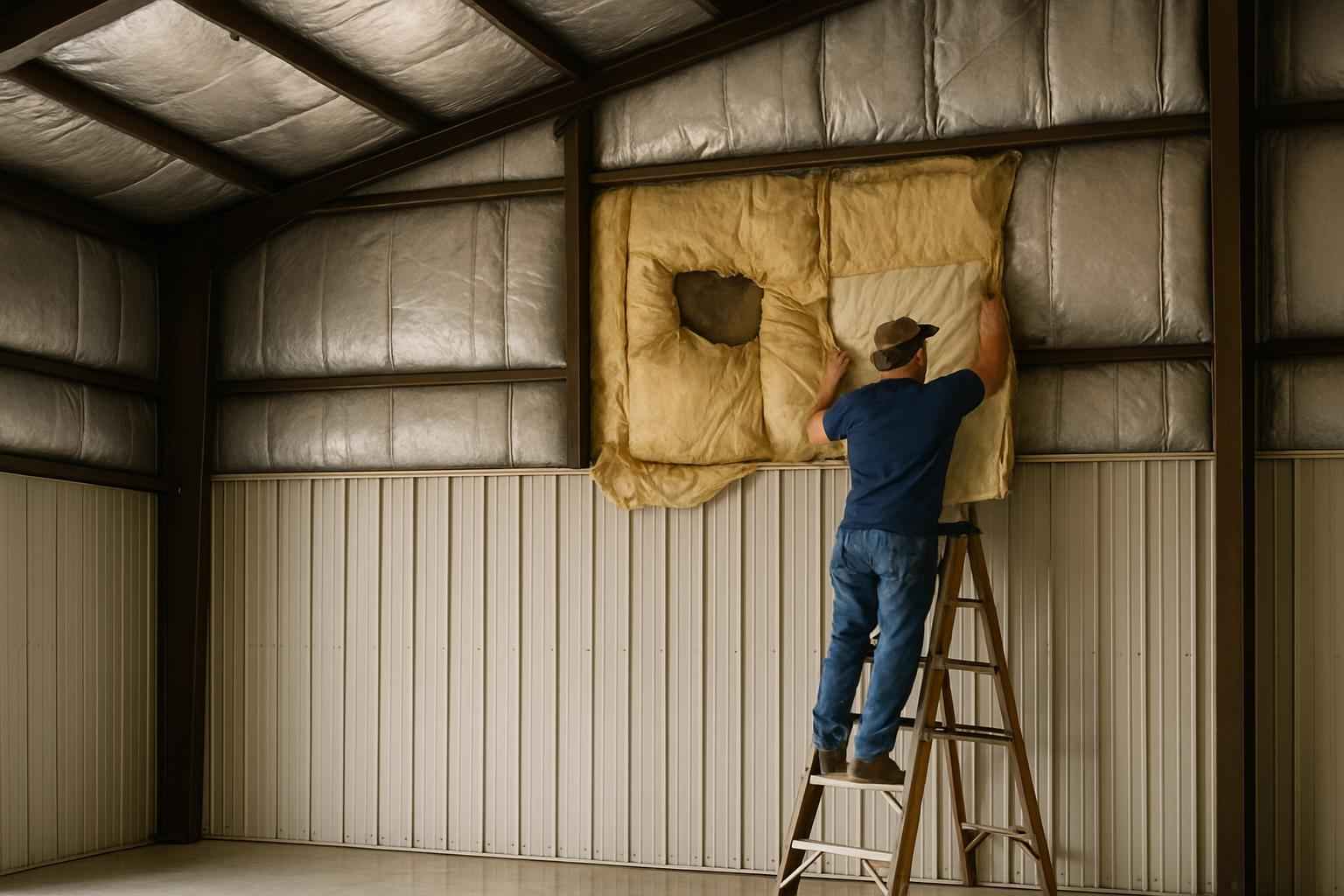 Metal Building Insulation Repair in Burnet TX