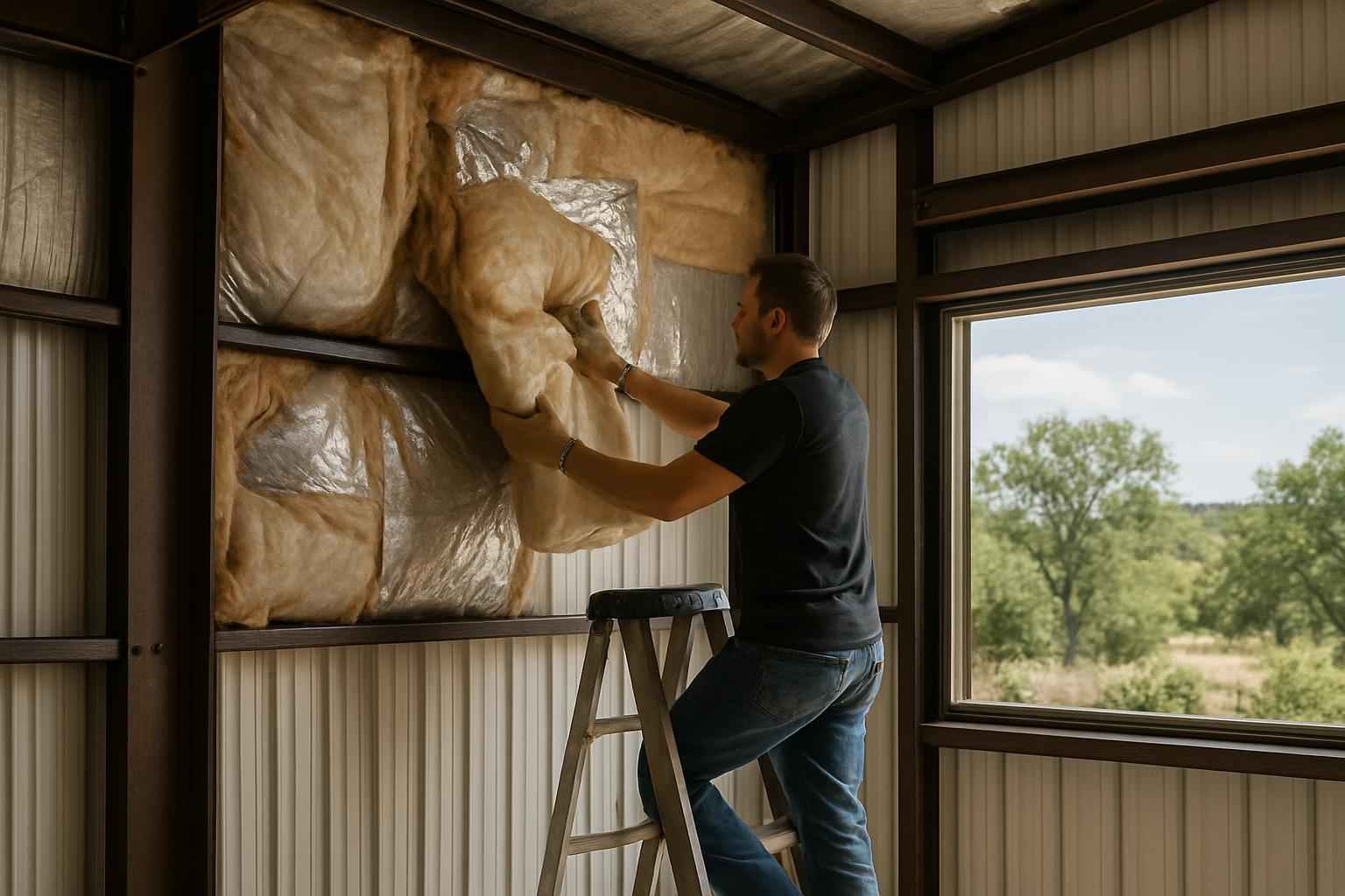 Metal Building Insulation Repair in Marble Falls TX