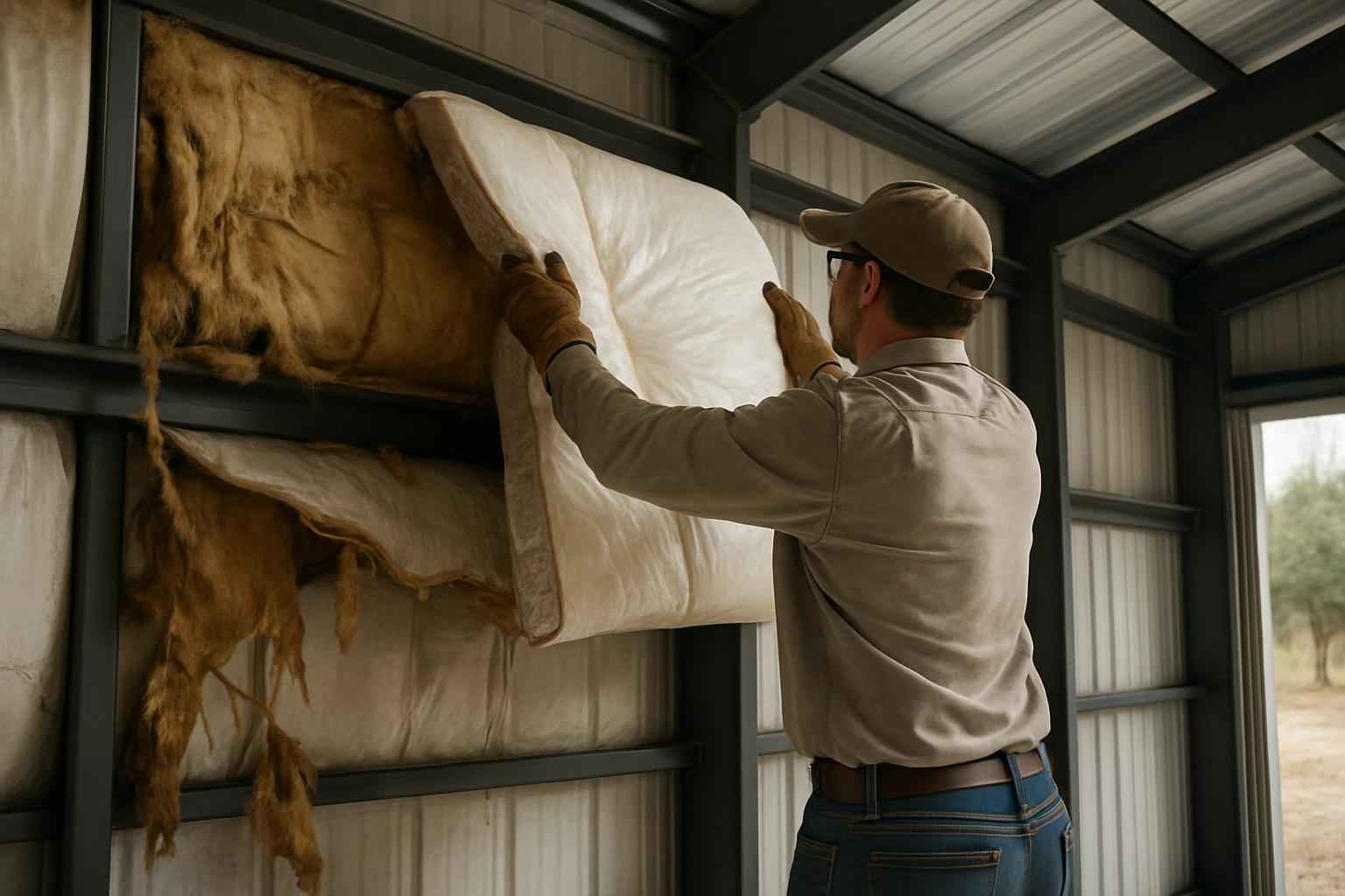 Metal Building Insulation Repair in Pontotoc TX