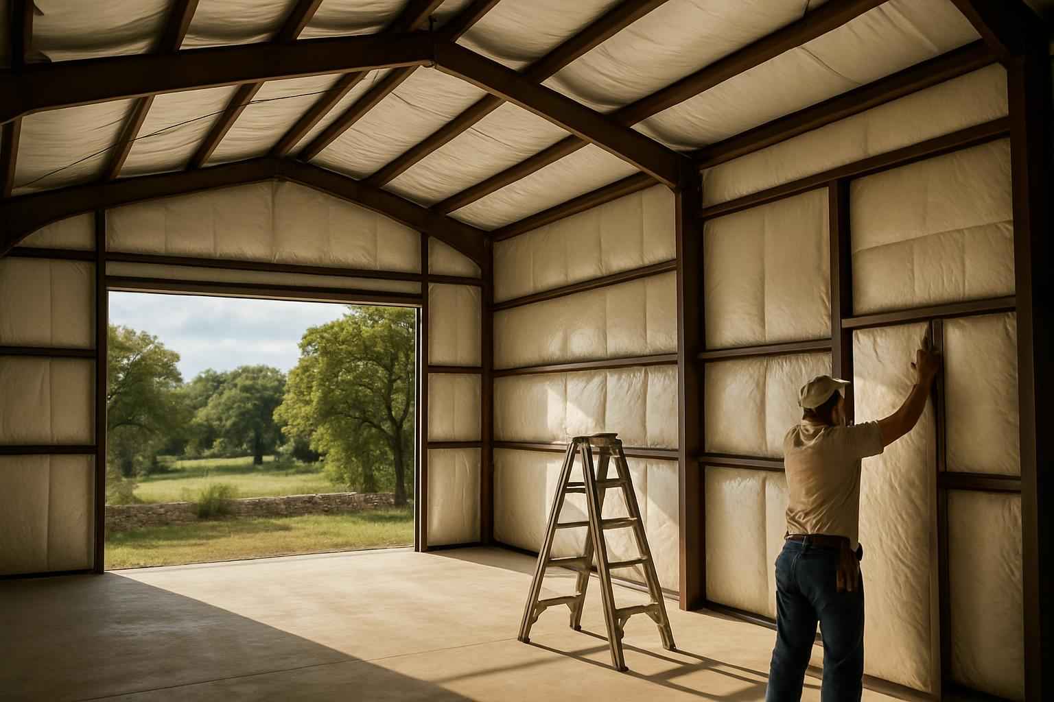 Metal Building Retrofit Insulation in Burnet TX