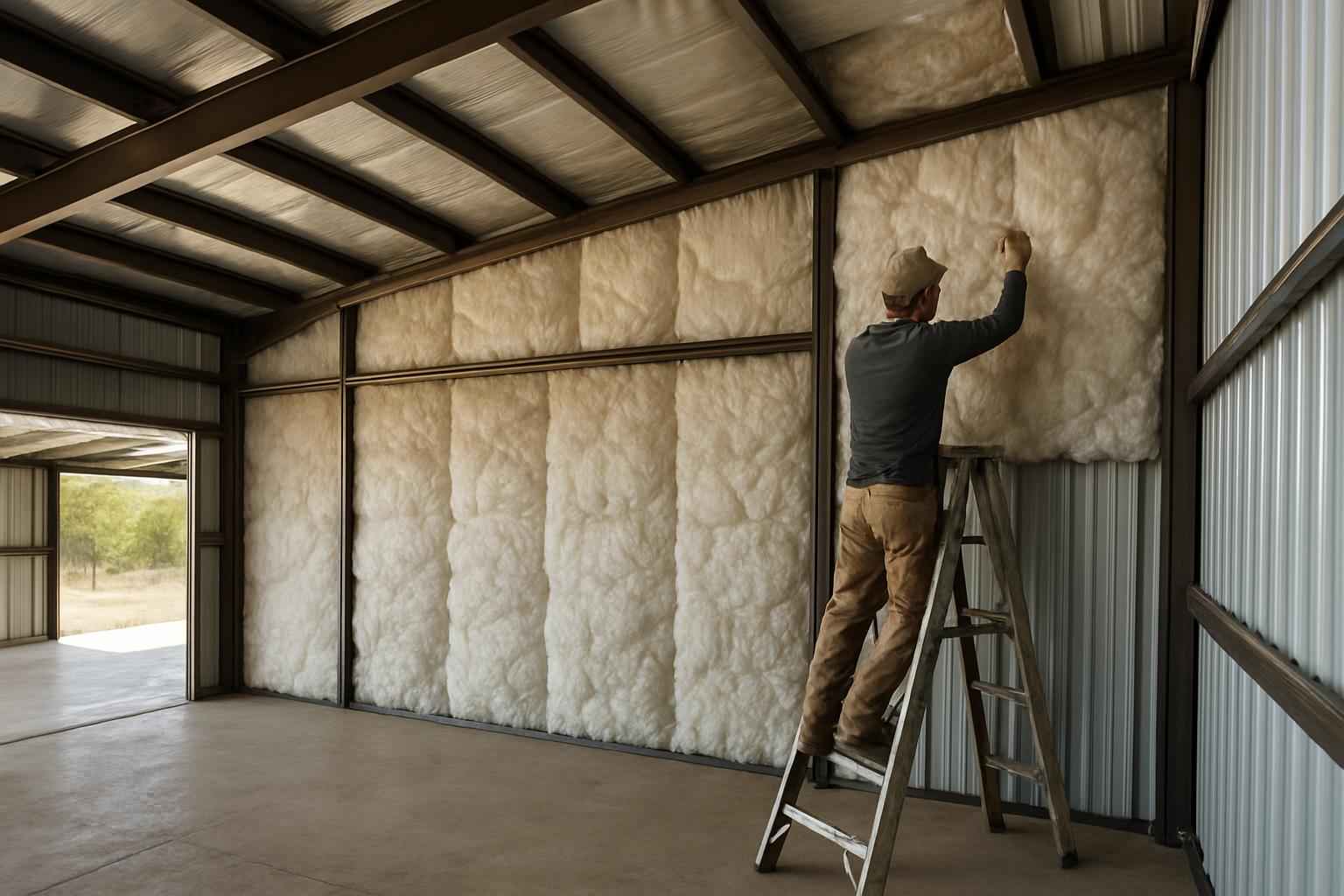 Metal Building Retrofit Insulation in Mason TX