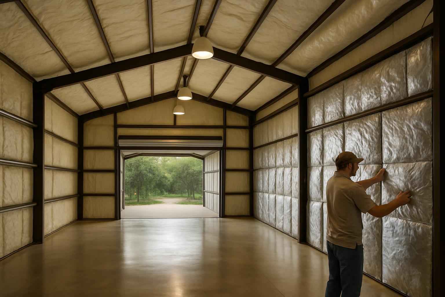 Metal Building Retrofit Insulation in Pipe Creek TX