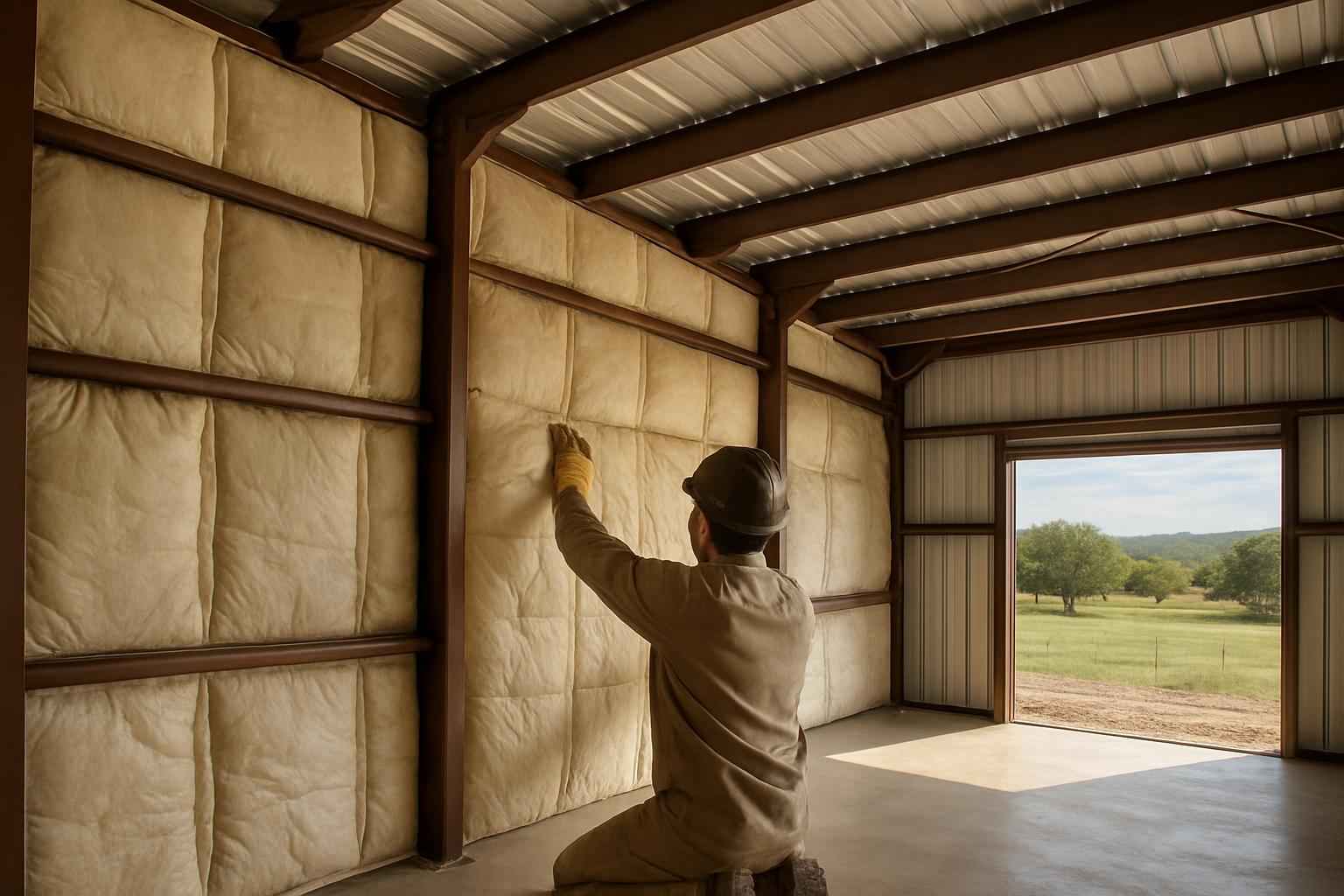 Metal Building Retrofit Insulation in Pontotoc TX