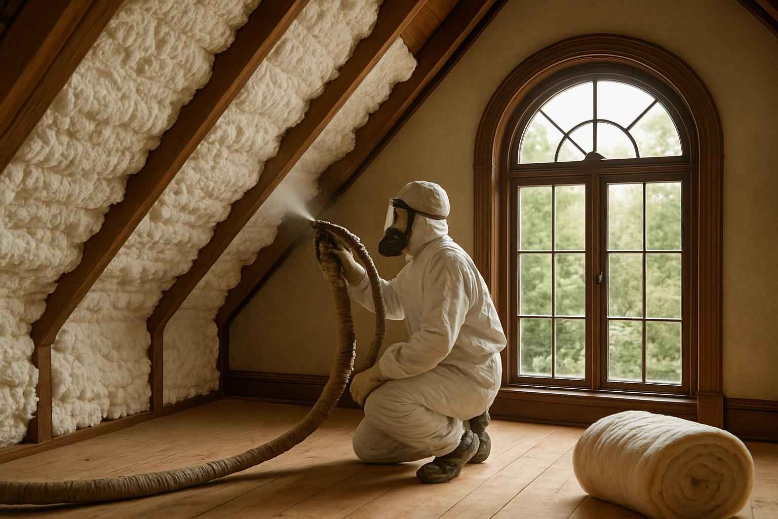 Open Cell Attic Insulation in Mason TX