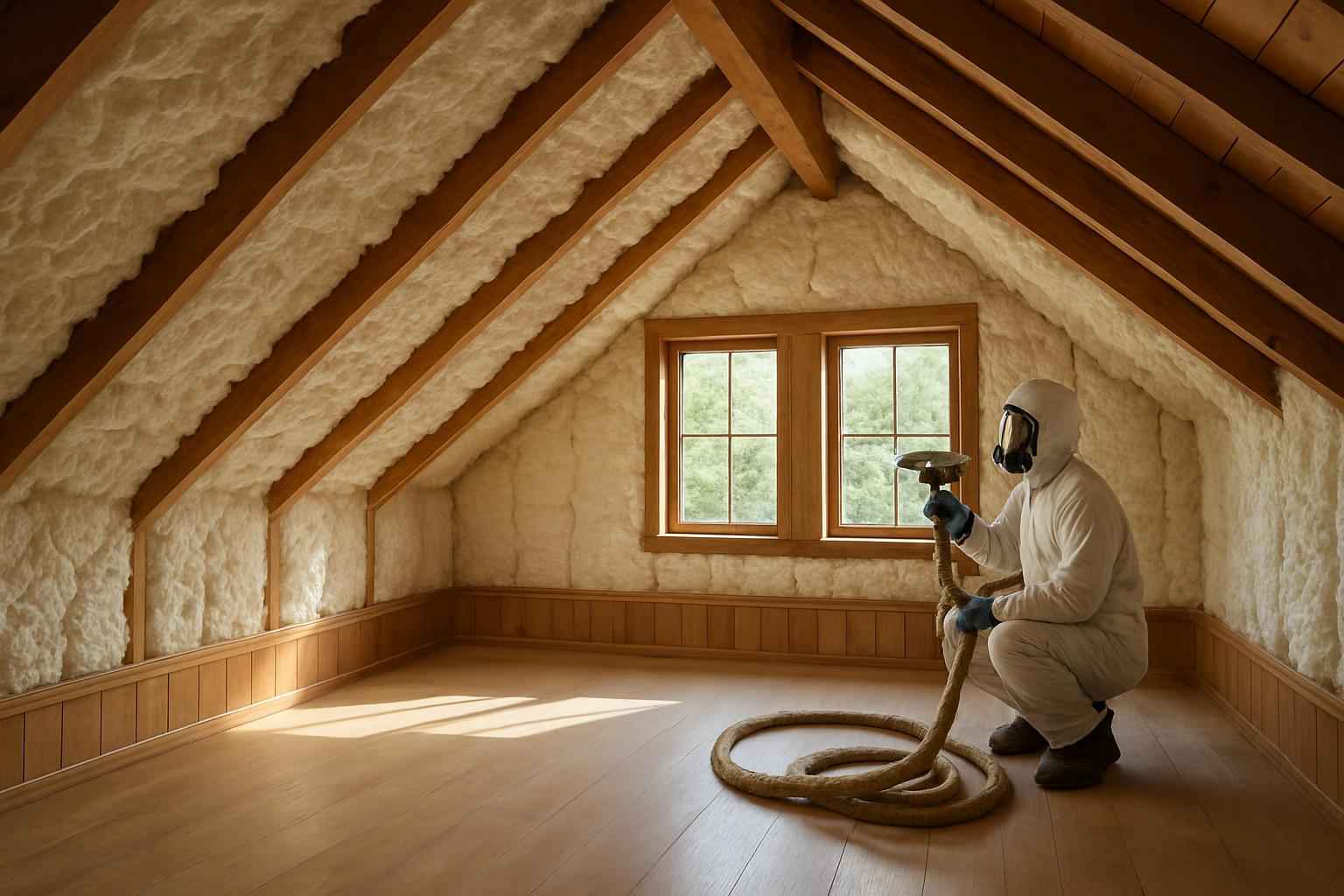Open Cell Attic Insulation in Pipe Creek TX