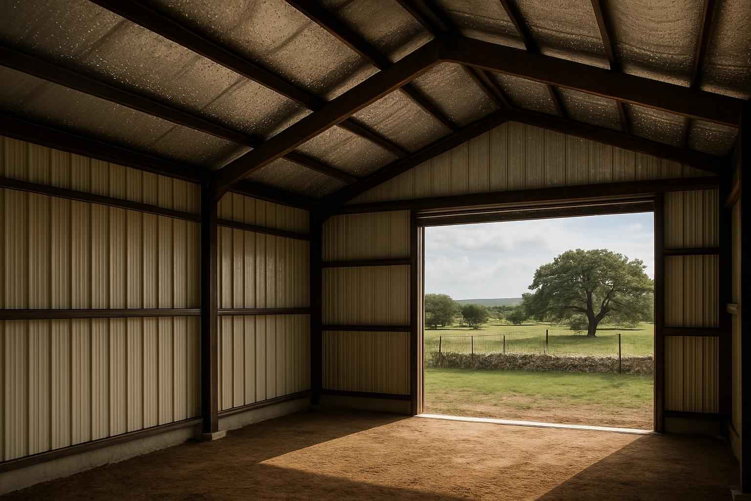 Pole Barn Condensation Control in Burnet TX