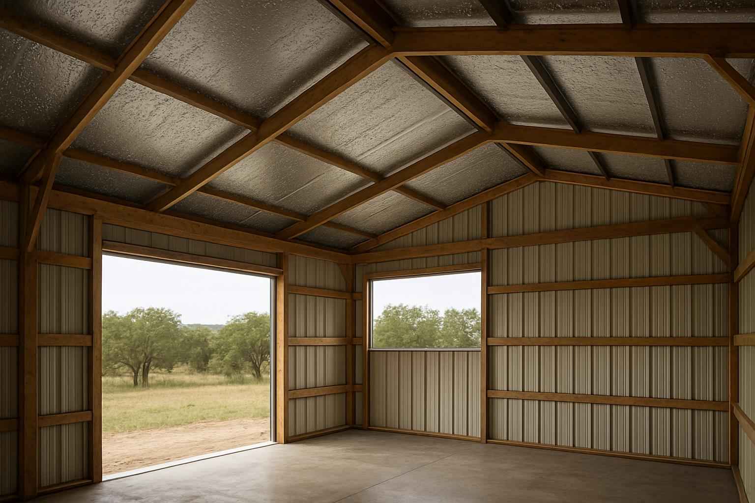 Pole Barn Condensation Control in Fischer TX