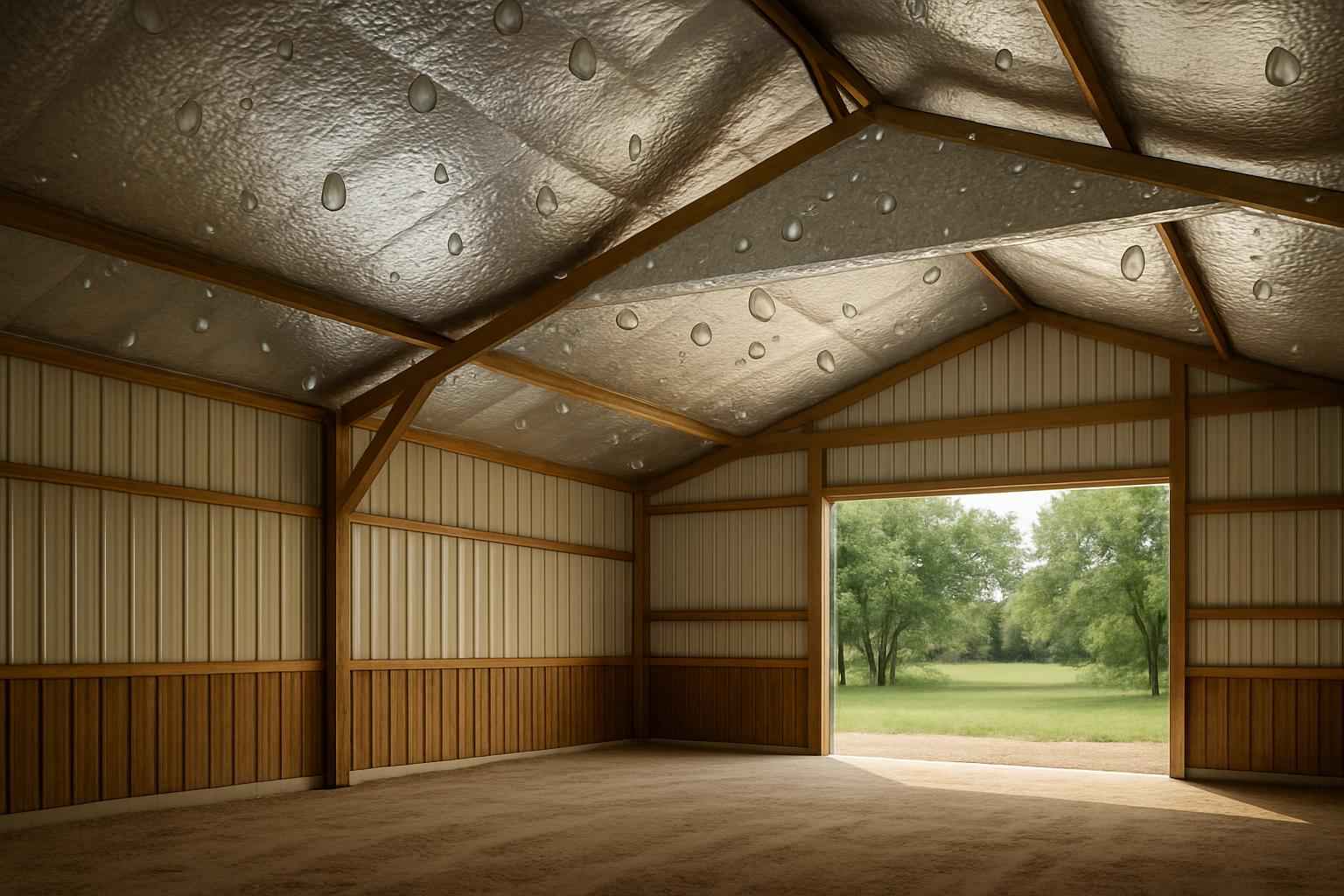 Pole Barn Condensation Control in Marble Falls TX