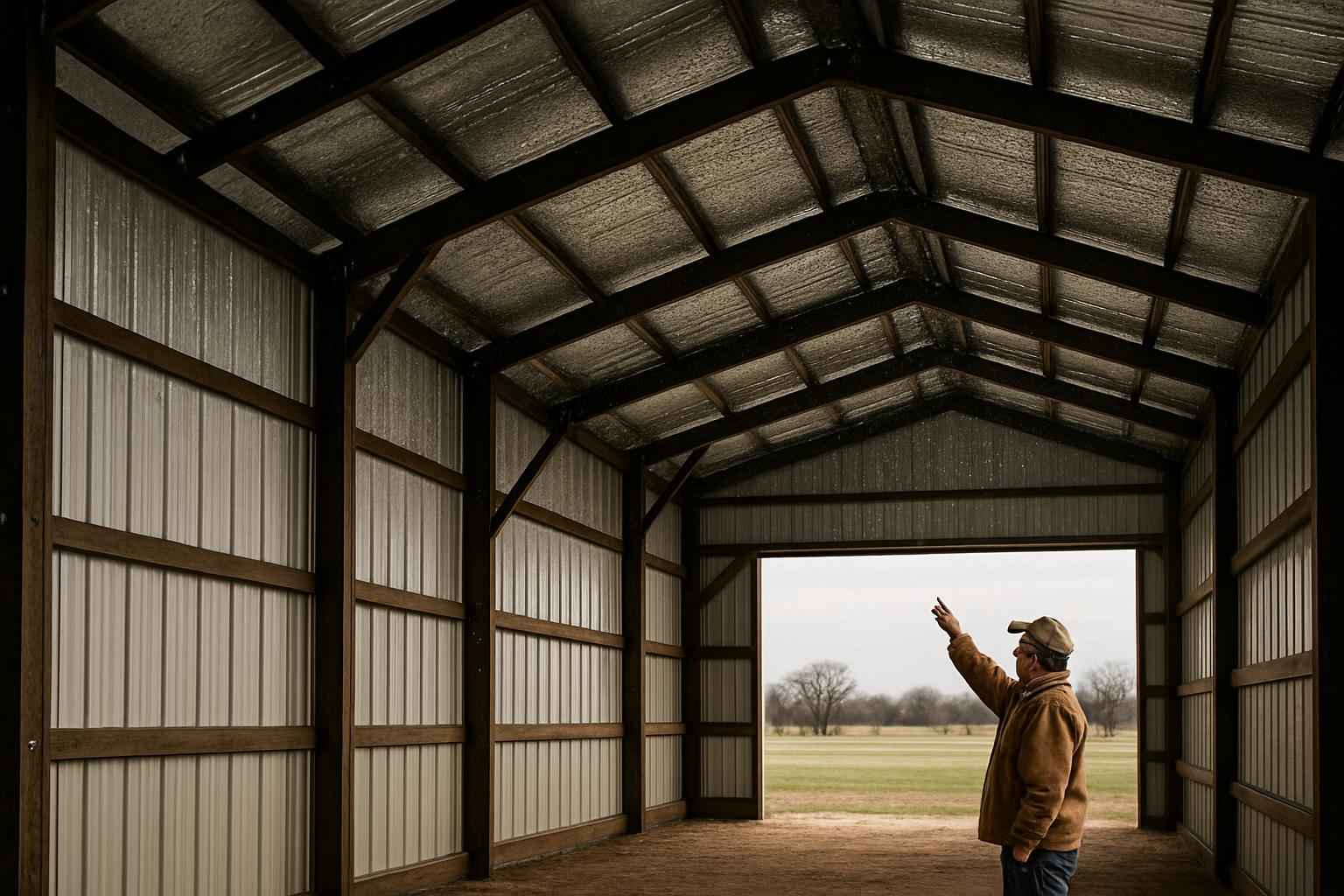 Pole Barn Condensation Control in Pontotoc TX