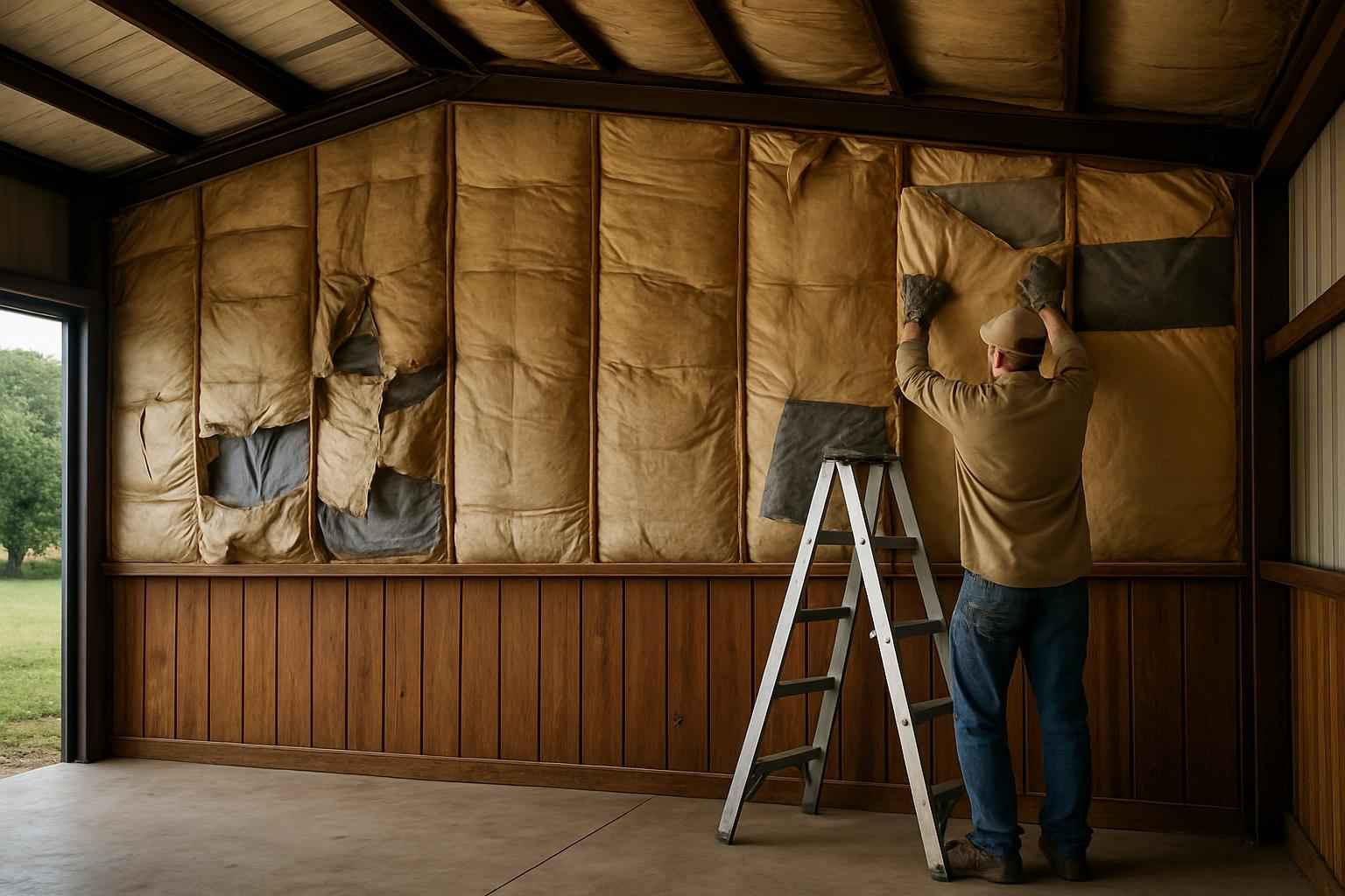 Pole Barn Insulation Repair in Burnet TX