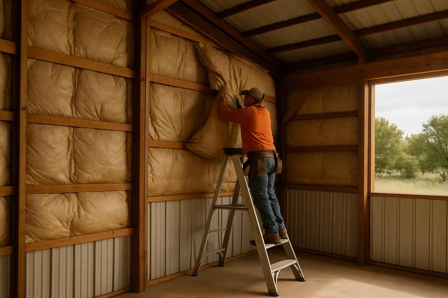 Pole Barn Insulation Repair in Mason TX