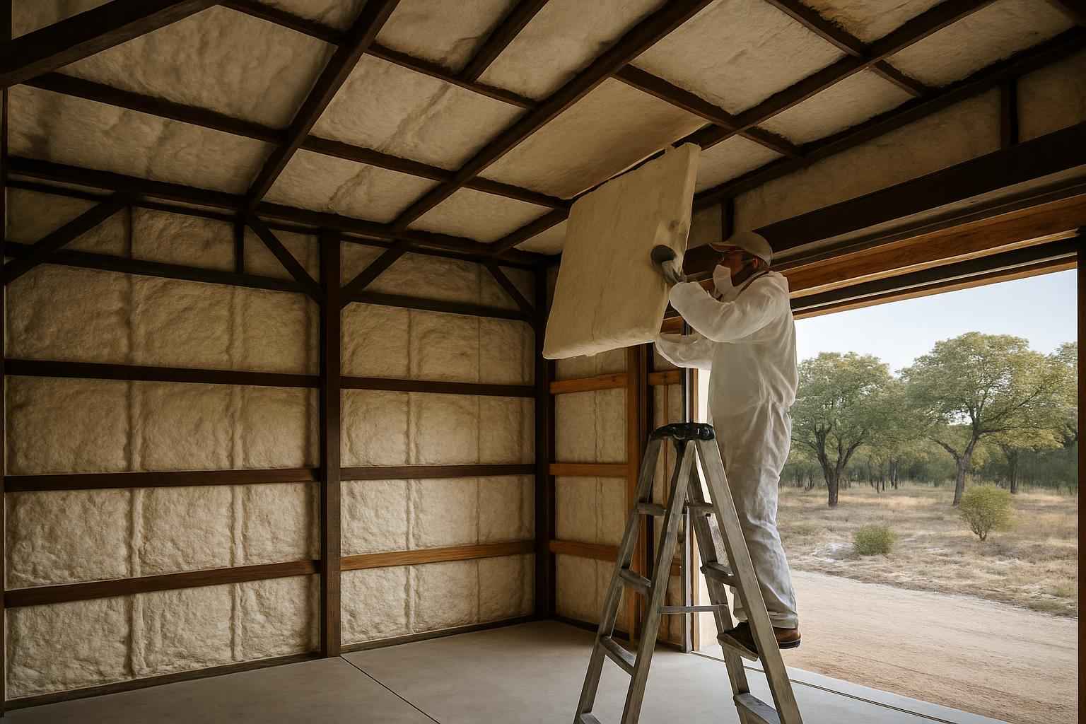 Pole Barn Insulation Retrofit in Fischer TX