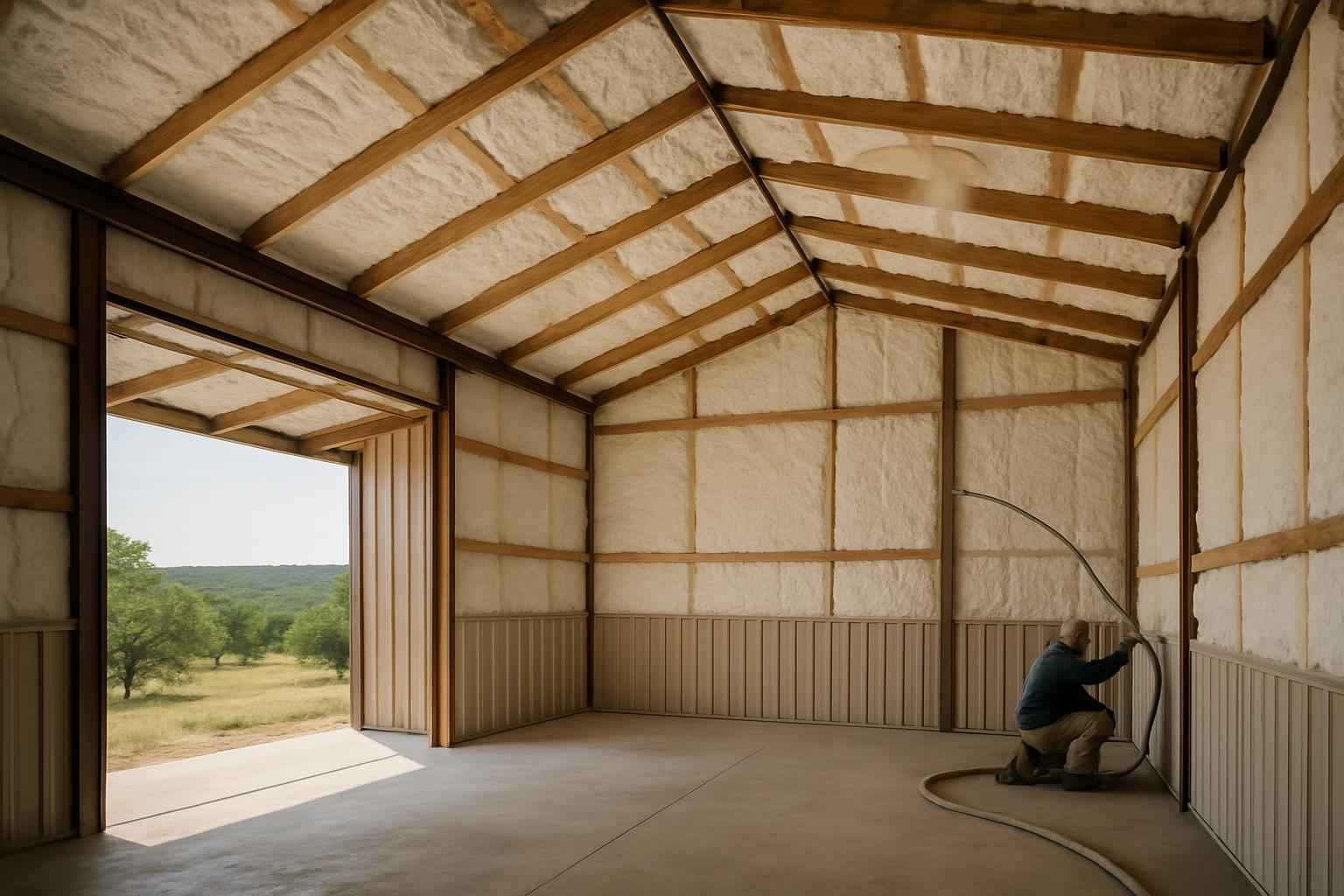 Pole Barn Insulation Retrofit in Marble Falls TX