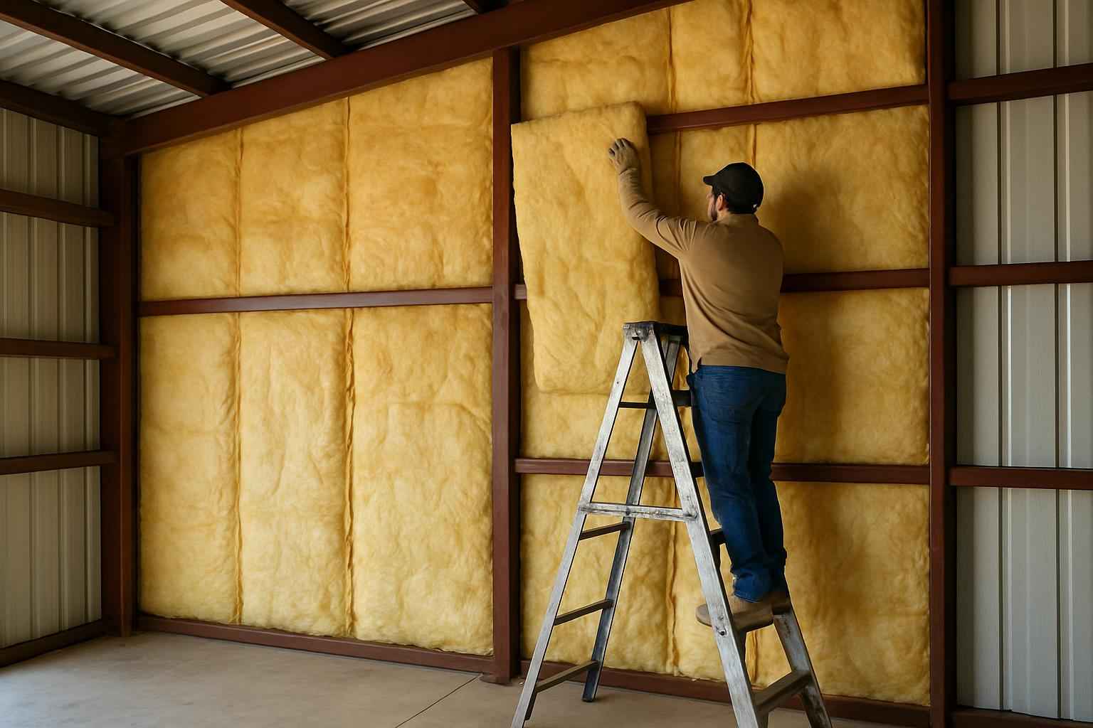Pole Barn Insulation Retrofit in Mason TX