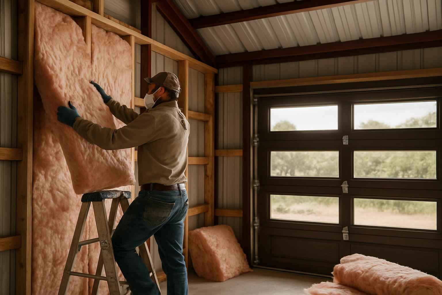 Pole Barn Insulation Retrofit in Medina TX