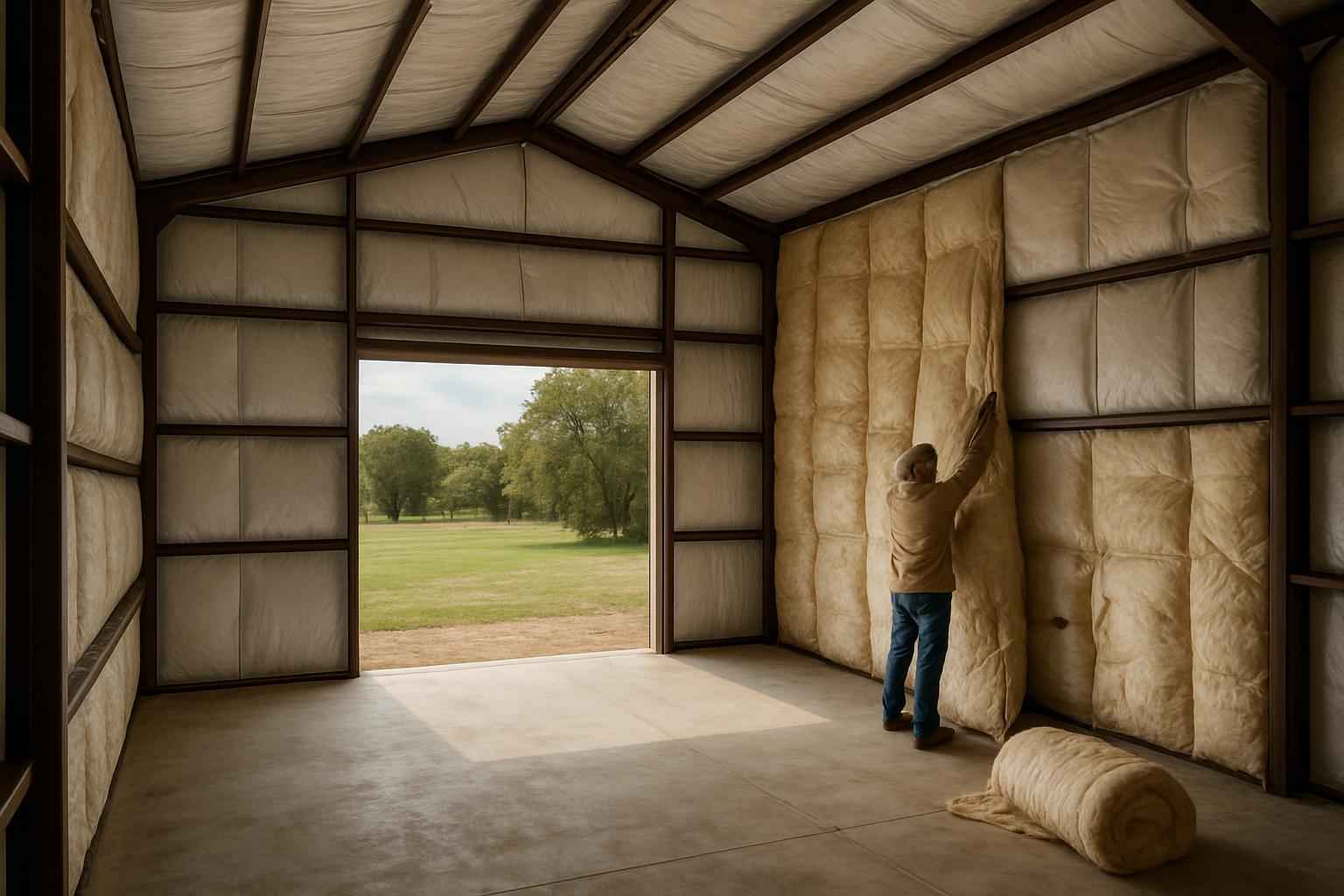 Pole Barn Insulation Retrofit in Pipe Creek TX