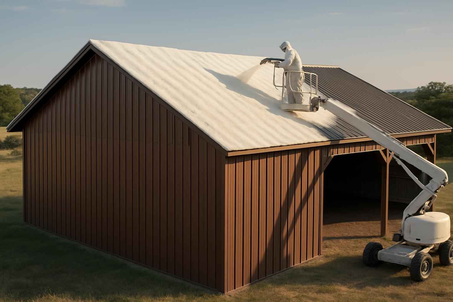 Pole Barn Roof Foam in Burnet TX