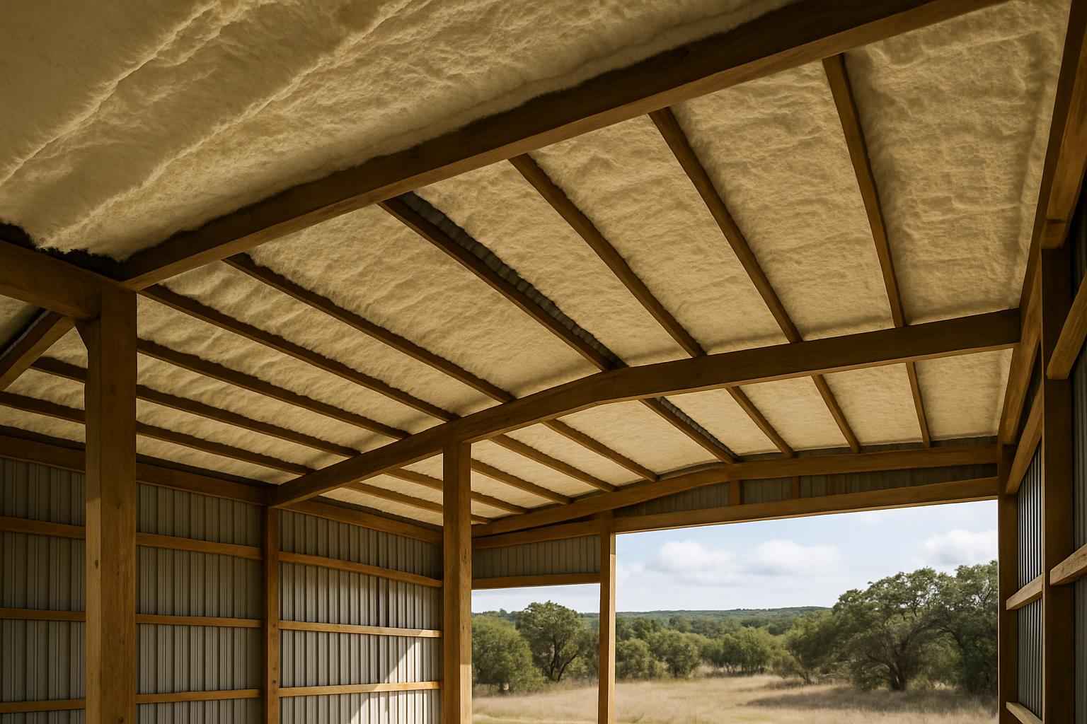 Pole Barn Roof Foam in Fischer TX
