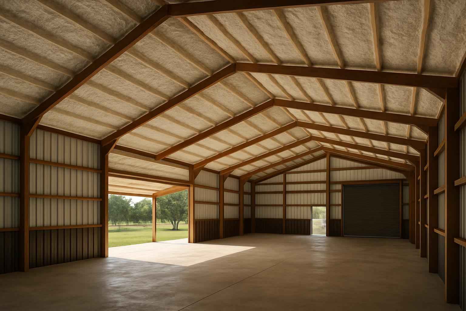 Pole Barn Roof Foam in Marble Falls TX