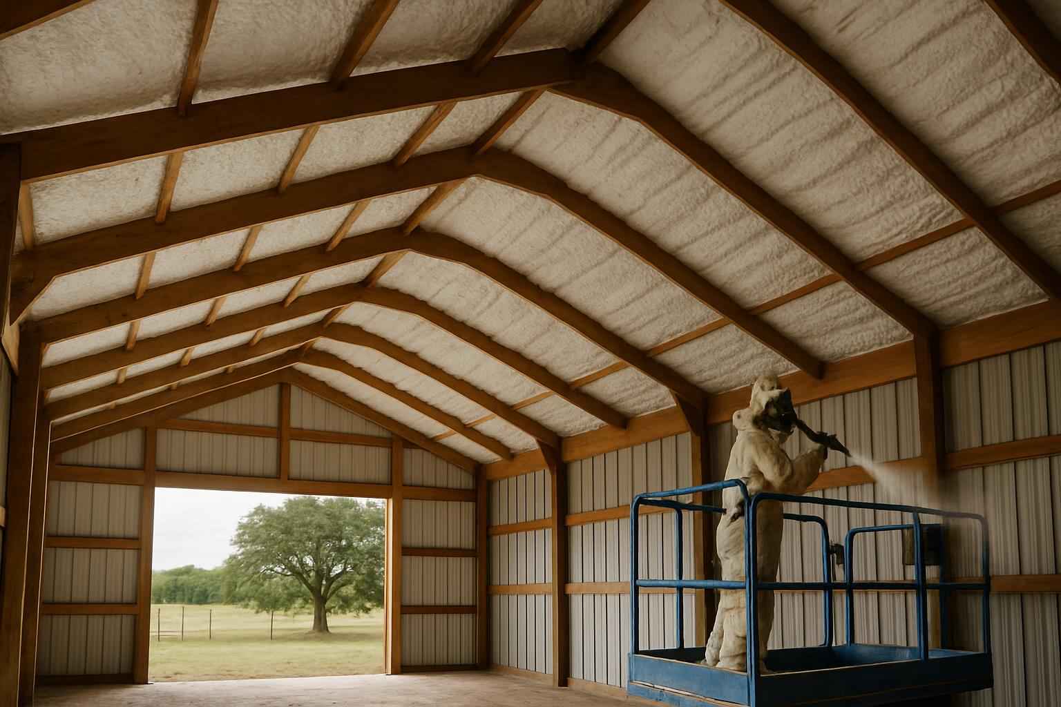 Pole Barn Roof Foam in Pontotoc TX