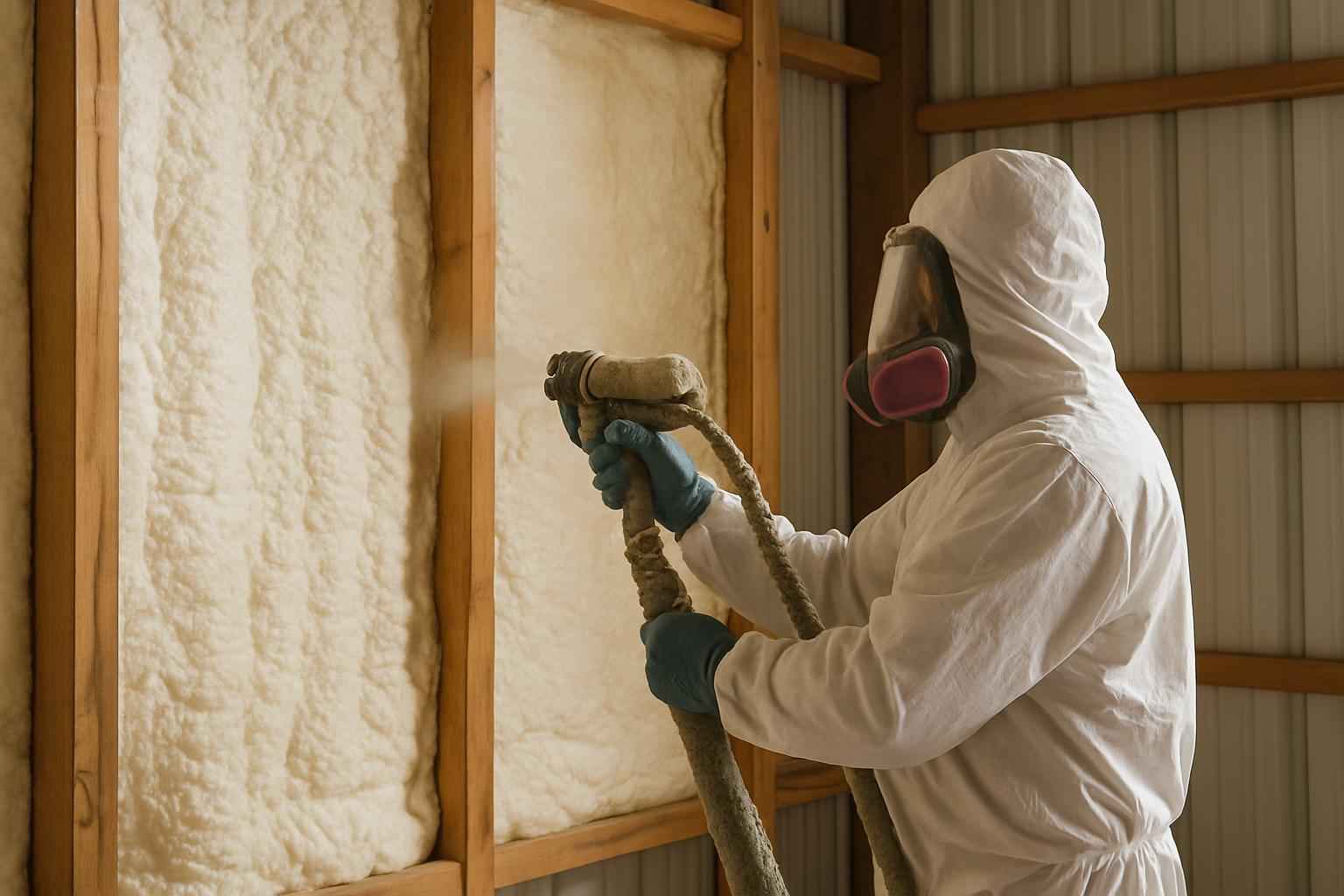 Pole Barn Wall Foam Service in Marble Falls TX