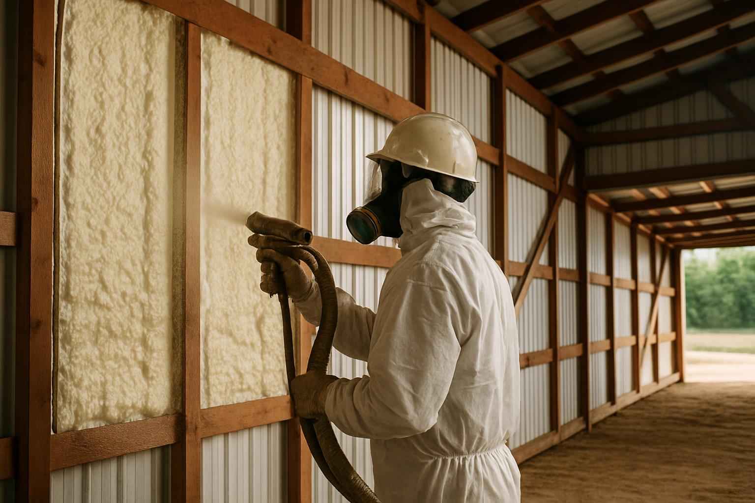 Pole Barn Wall Foam Service in Medina TX