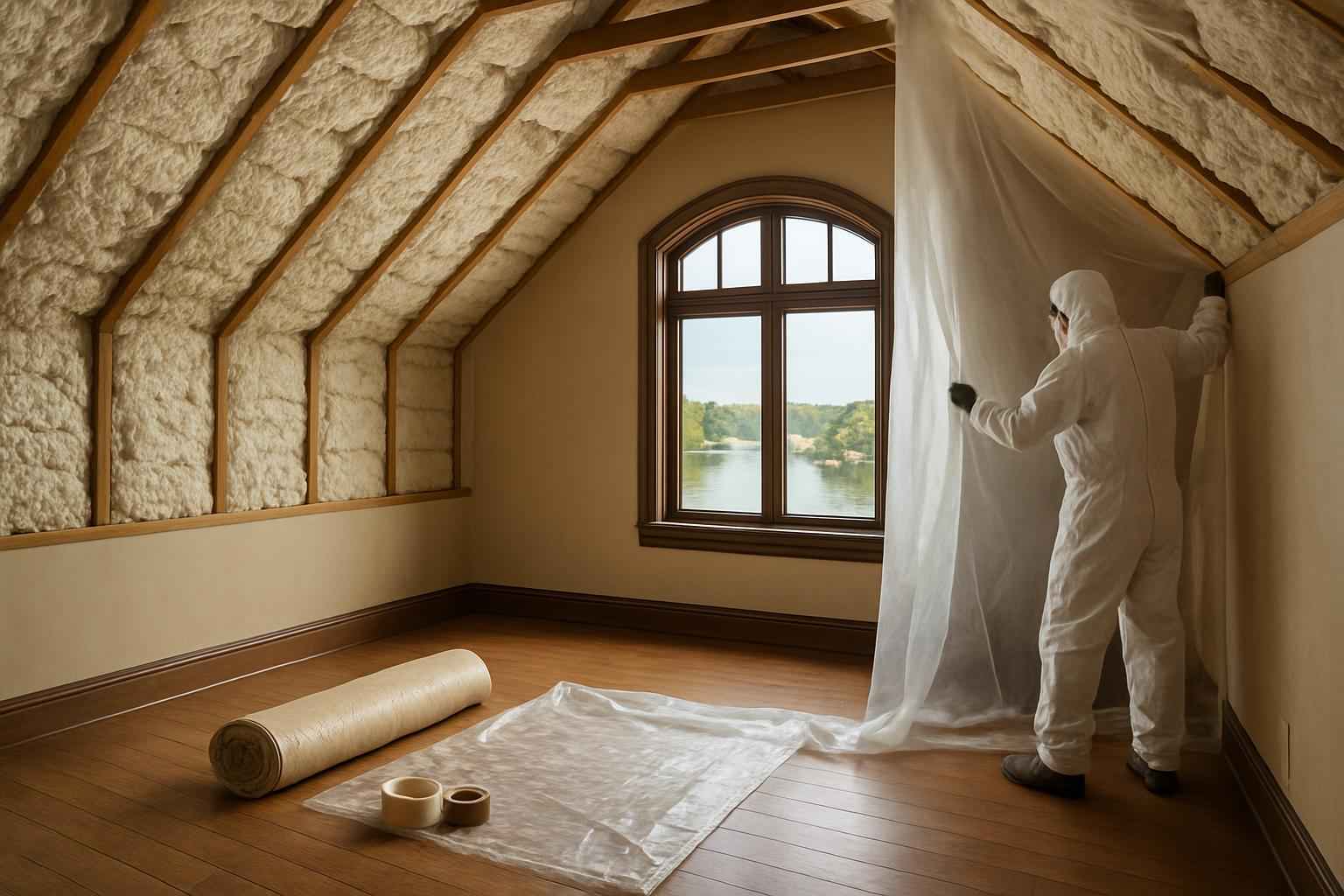 Prep for Spray Foam Installation in Cottonwood Shores TX