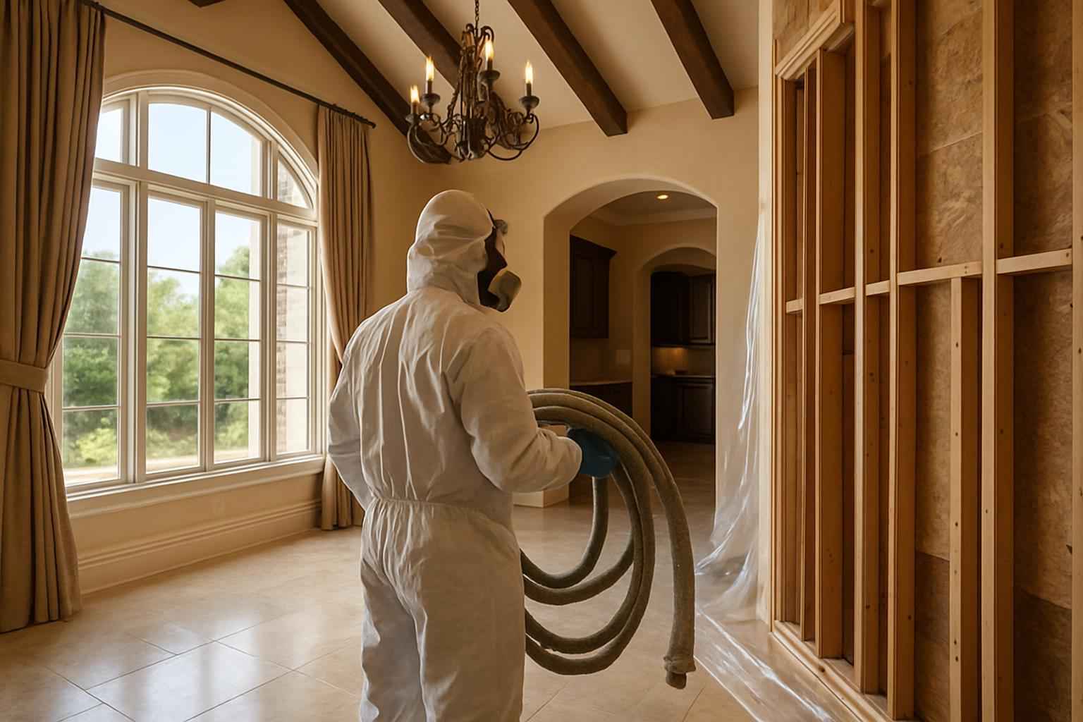 Prep for Spray Foam Installation in Fischer TX