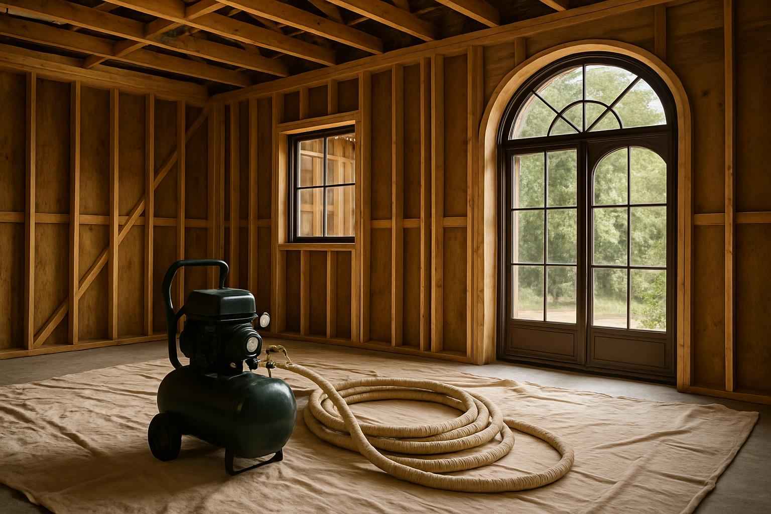 Prep for Spray Foam Installation in Mason TX